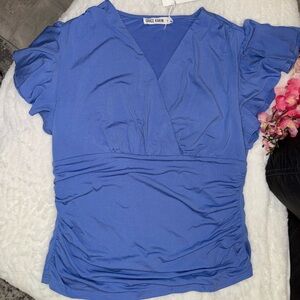NWT Grace Karin Elegant Blue Top Size XL